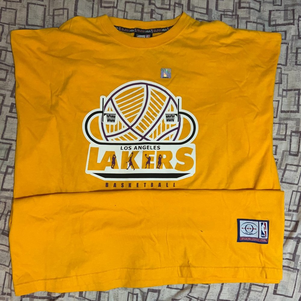 NBA Los Angeles Lakers Basketball T-Shirt, Classic Luxury Product Mens Size XXXL